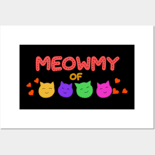 Meowmy of four Posters and Art